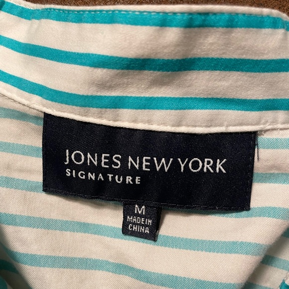 Green striped blouse - Picture 4 of 5